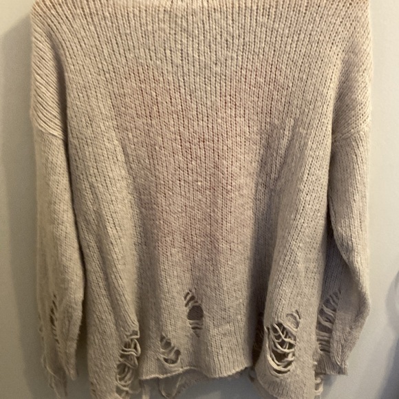 Wildfox Distressed Heart Sweater - Picture 4 of 5